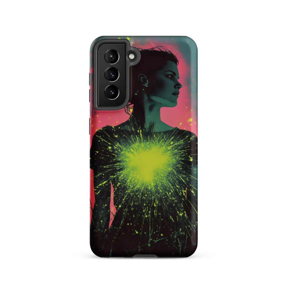Cosmic Heart: A Surreal Portrait of Strength