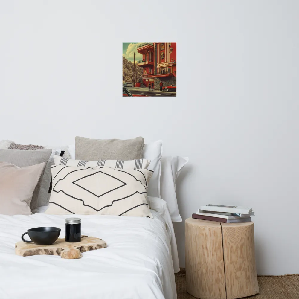 Retro Urban Dreamscape | Poster | 18″×18″