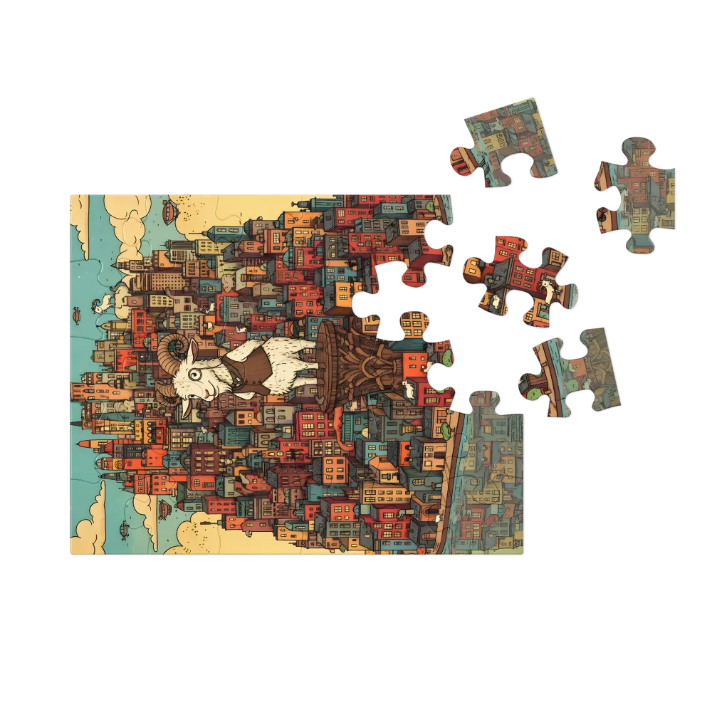 City Guardian 
 Jigsaw Puzzle in Tin Box