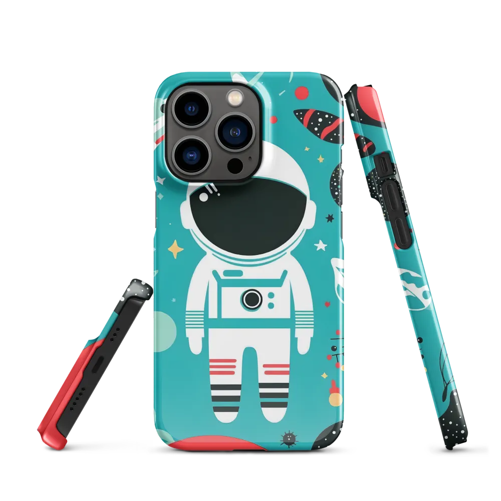 Whimsical Astronaut in Cosmic Wonderland