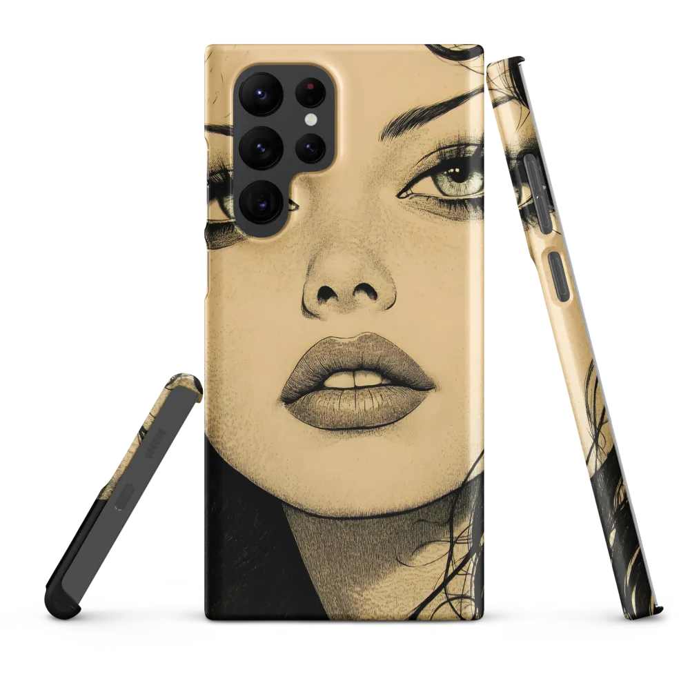 Enigmatic Gaze | Phone Case |  S22 Ultra | Snap Case | Matte