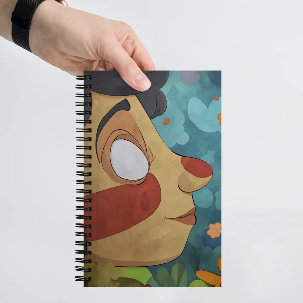 Playful Whimsy: A Character Portrait | Spiral Notebook