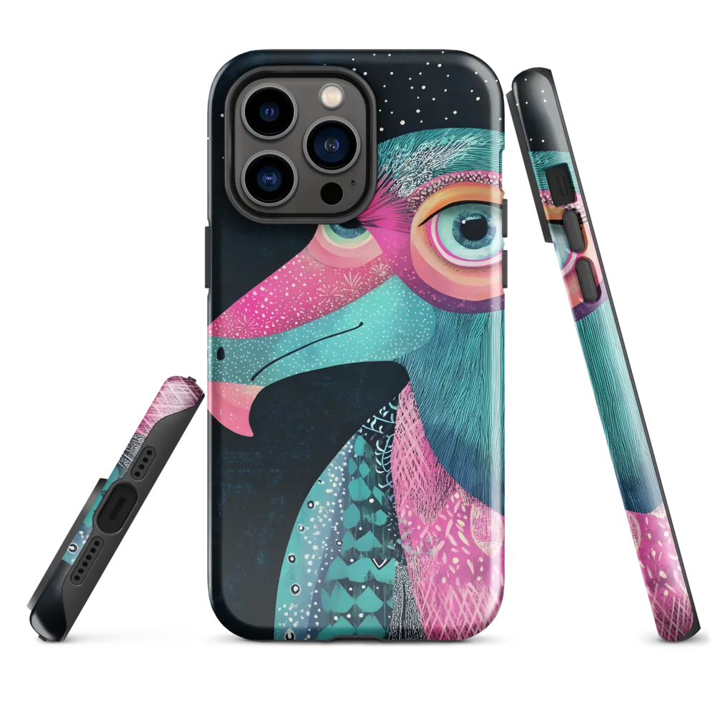 Whimsical Vulture: A Dance of Colors