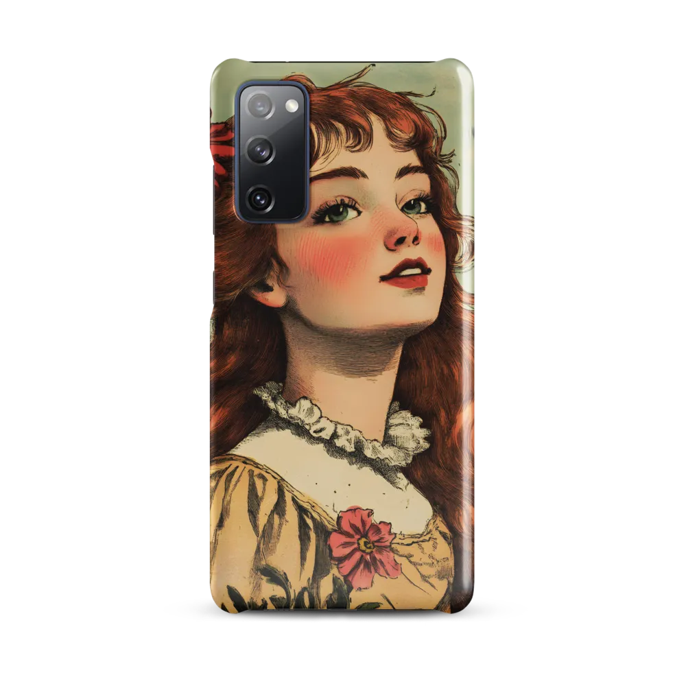 Whimsical Portrait of a Flower-Adorned Girl