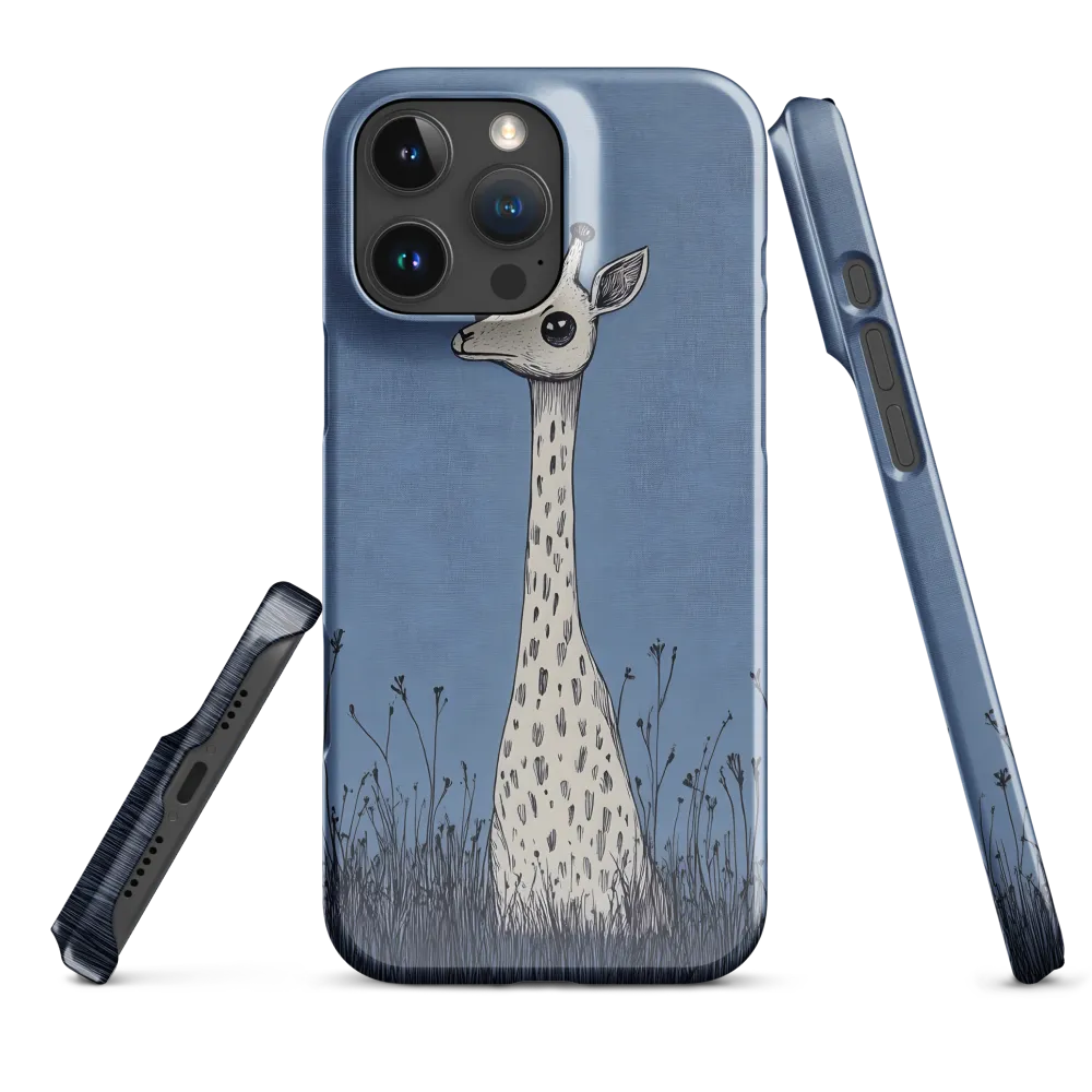 Whimsical Giraffe in Blue