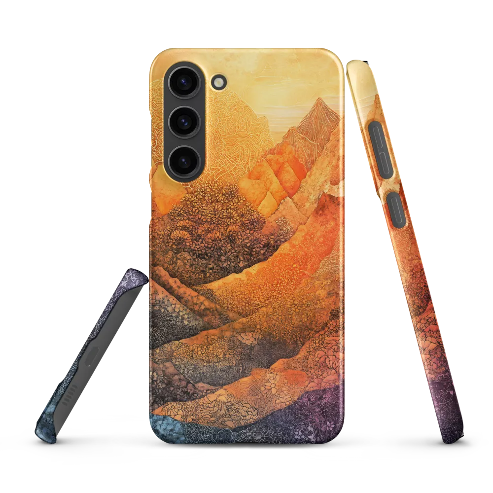 Serene Peaks of Color