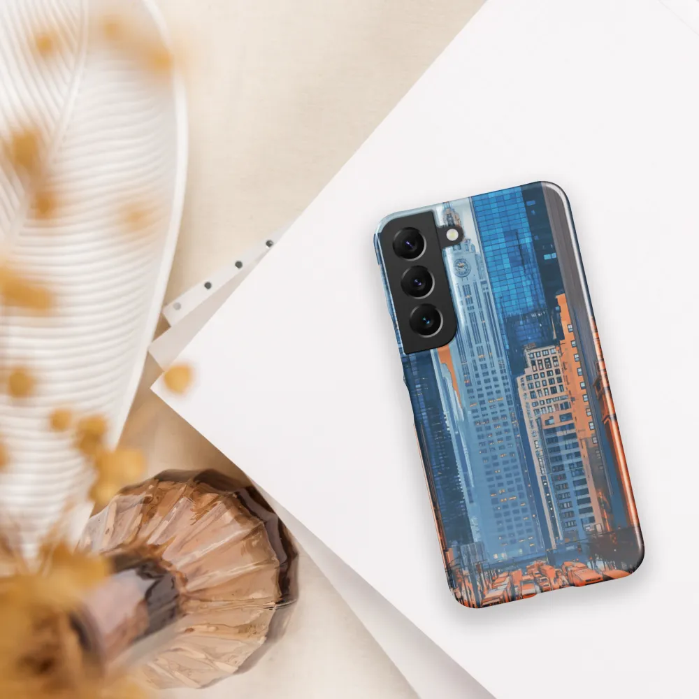 Urban Symphony in Blue and Orange
