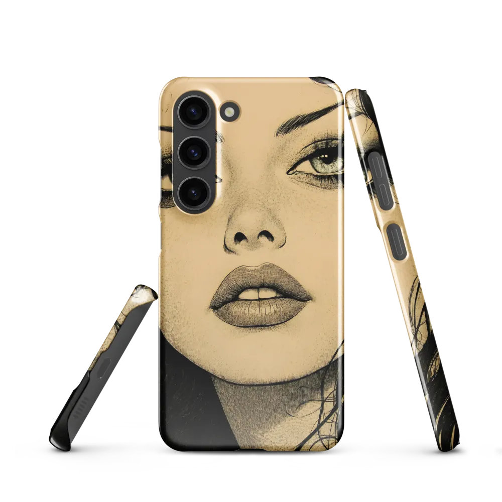Enigmatic Gaze | Phone Case |  S23 | Snap Case | Glossy