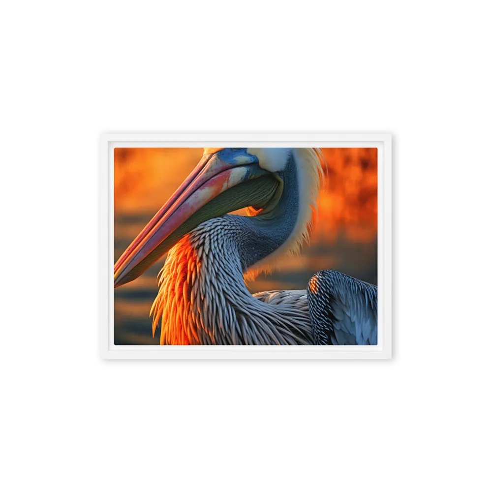 Elegance of the Pelican at Sunset