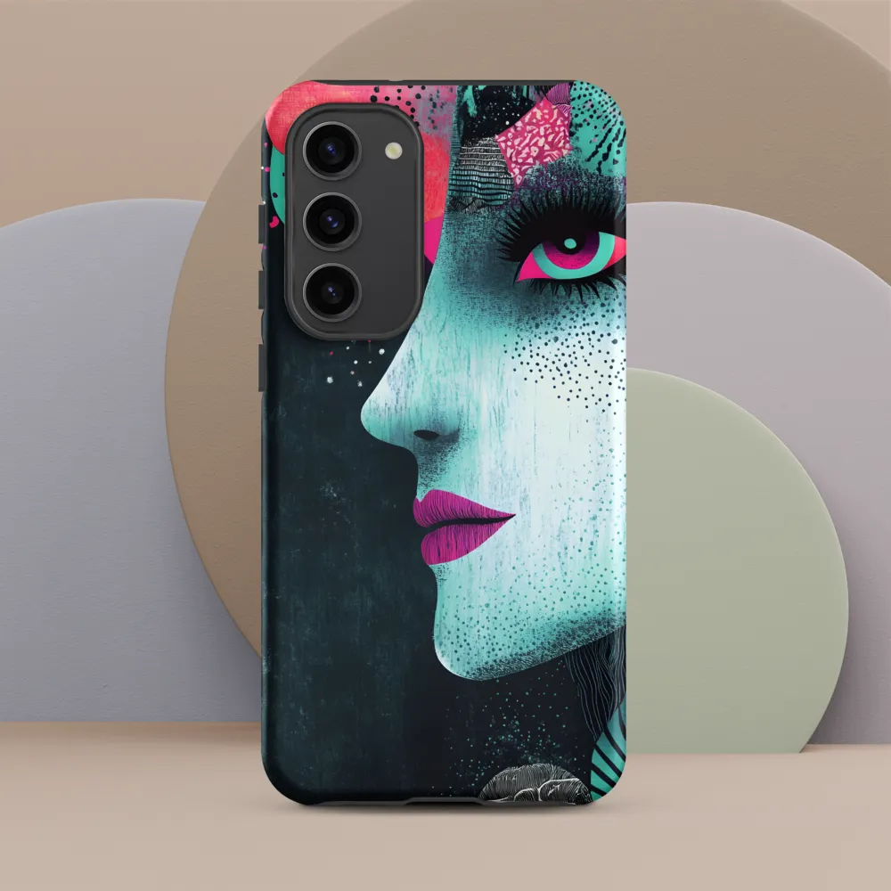 Mystical Beauty in Blue and Pink | Phone Case |  S23 Plus | Tough Case | Matte