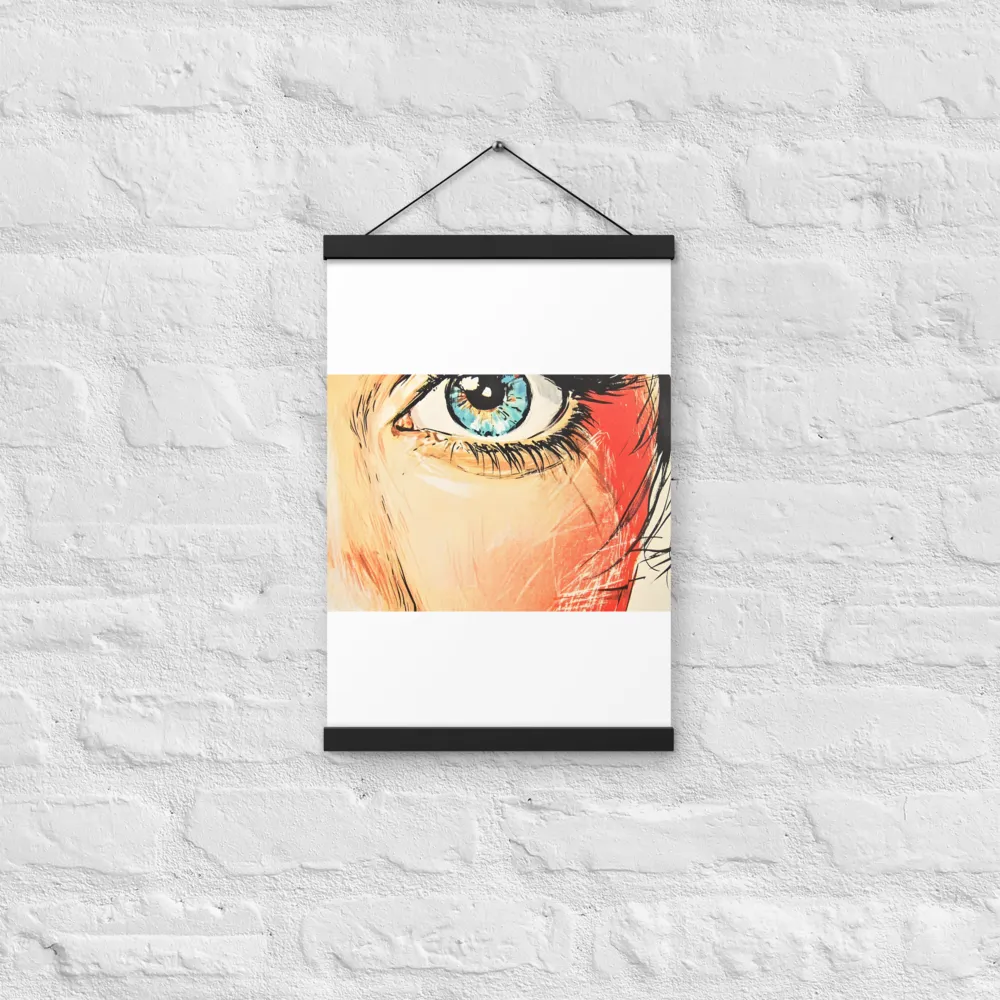 Gaze of Emotion | Poster With Black Wood Hanger | 12″×18″