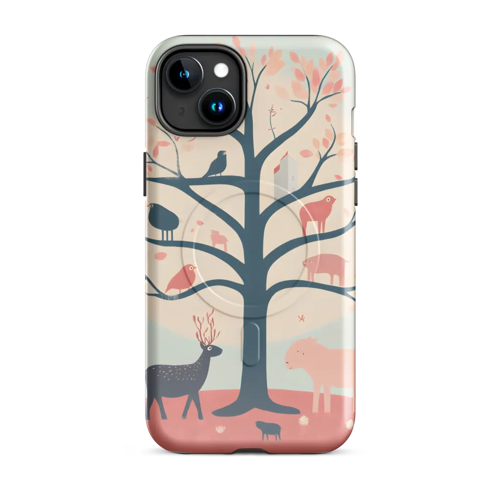 Whimsical Tree with Playful Creatures