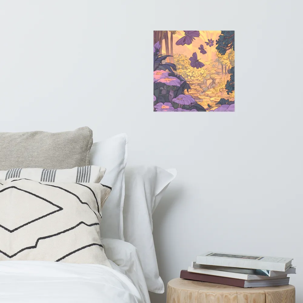 A Serene Dance of Butterflies | Poster | 14″×14″