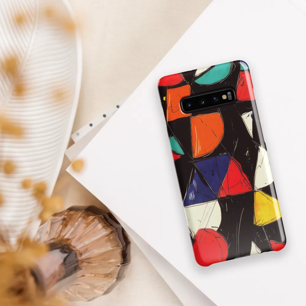 Vibrant Geometric Symphony | Phone Case |  S10 Plus | Snap Case | Glossy