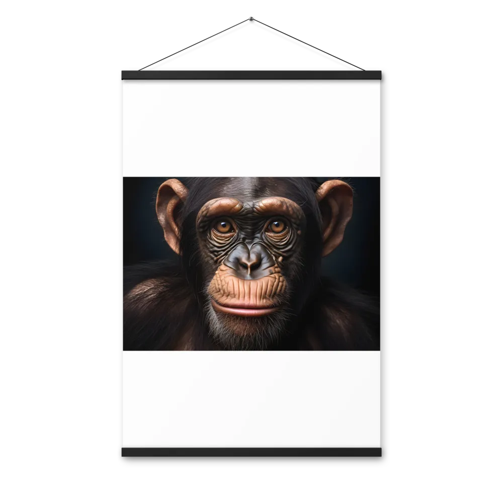 Whispers of Curiosity | Poster With Black Wood Hanger | 24″×36″