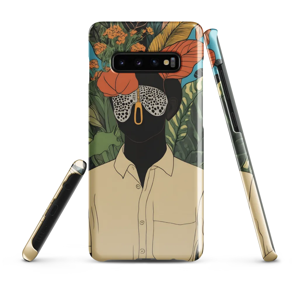 Enigmatic Flora: A Modern Portrait | Phone Case |  S10 Plus | Snap Case | Glossy