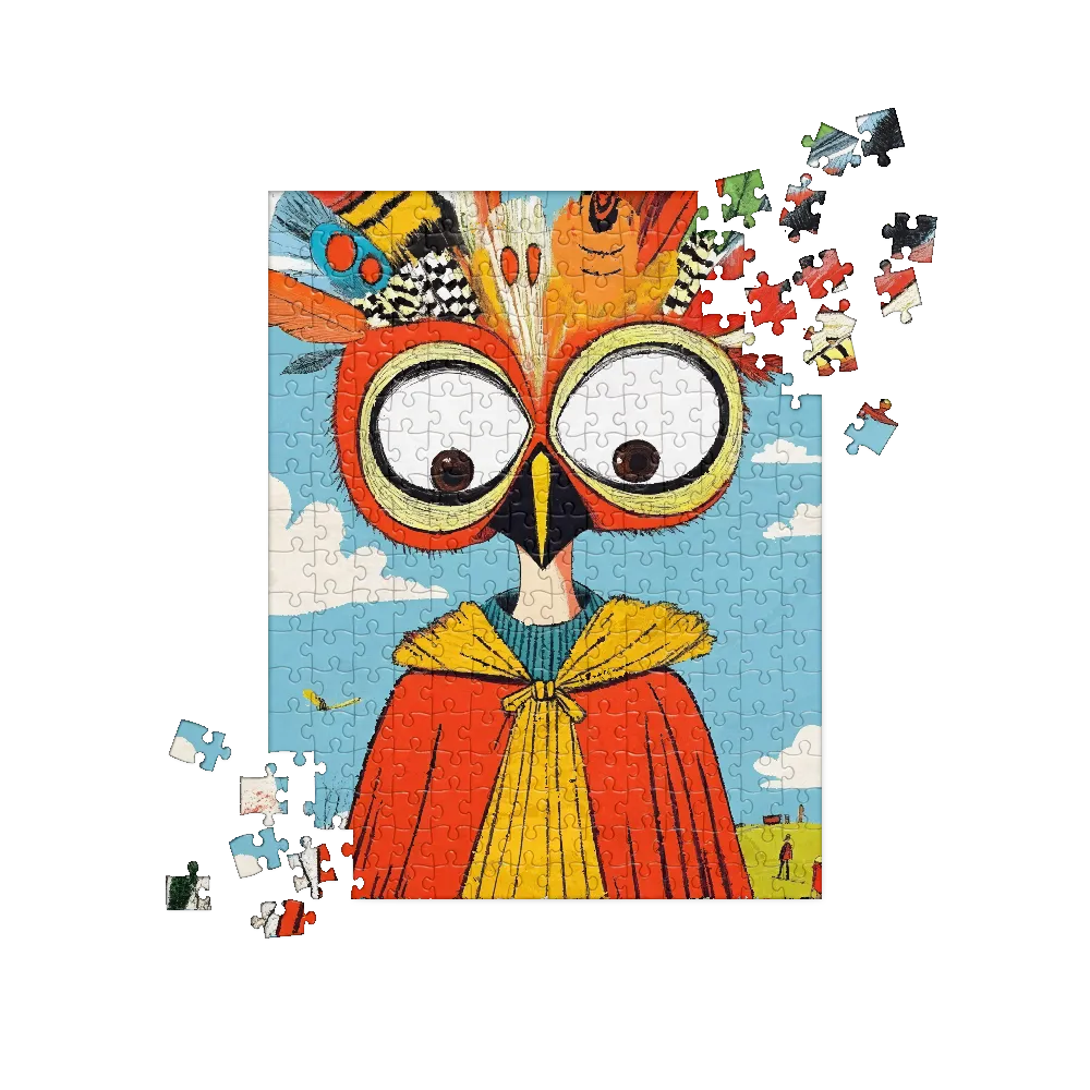 A Whimsical Encounter: The Owl-Human Fusion