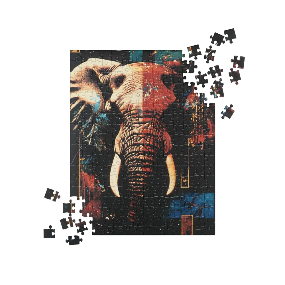 Majestic Mosaic: The Elephant | Jigsaw Puzzle | 252 pieces