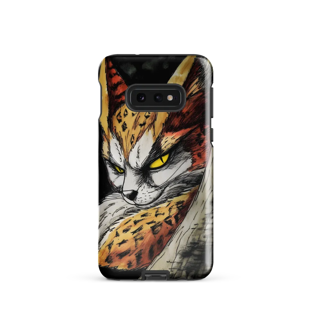Fierce Gaze of the Wild Cat