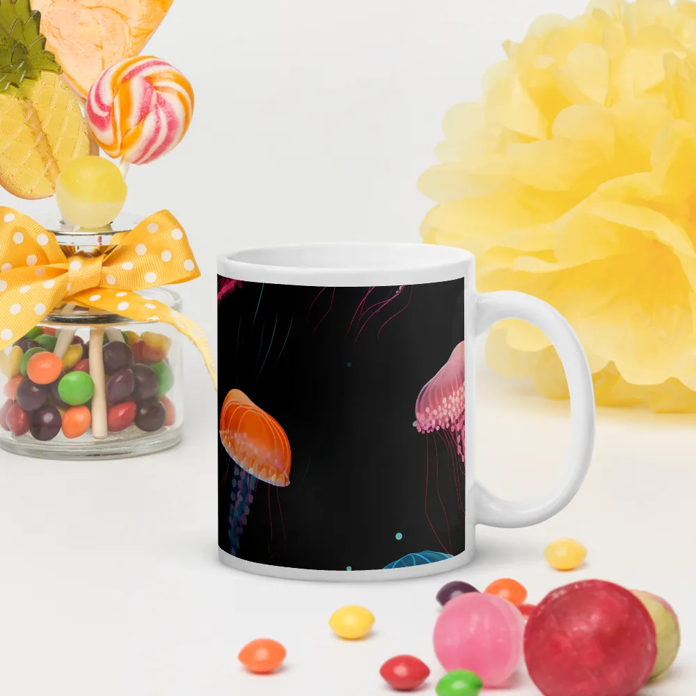 Ethereal Dance of Jellyfish | Mugs | Multiple Sizes & Colors