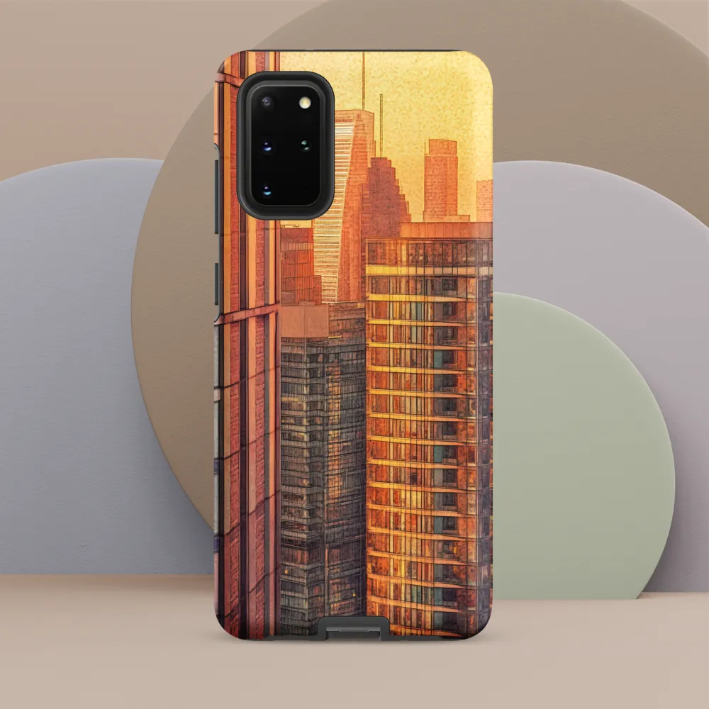 Urban Serenity at Sunset