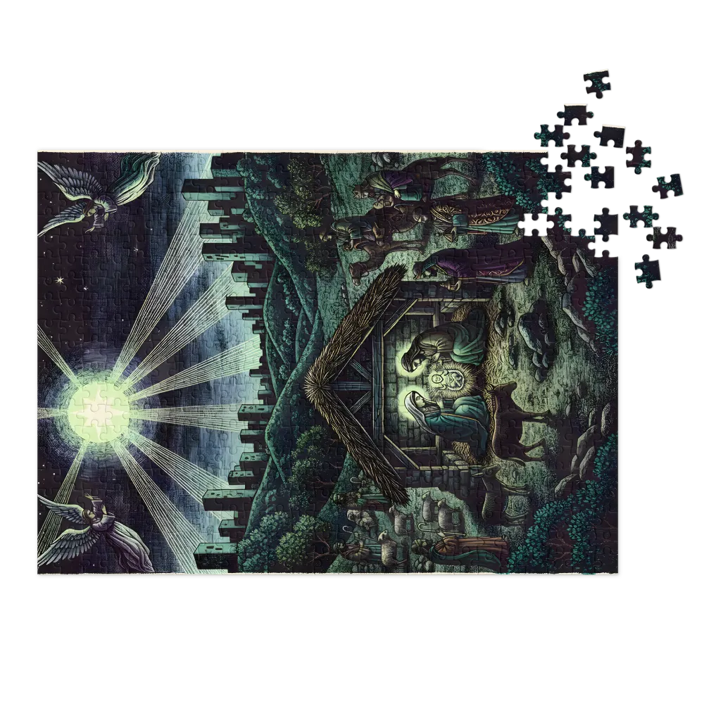 The Urban Nativity 
 Jigsaw Puzzle in Tin Box