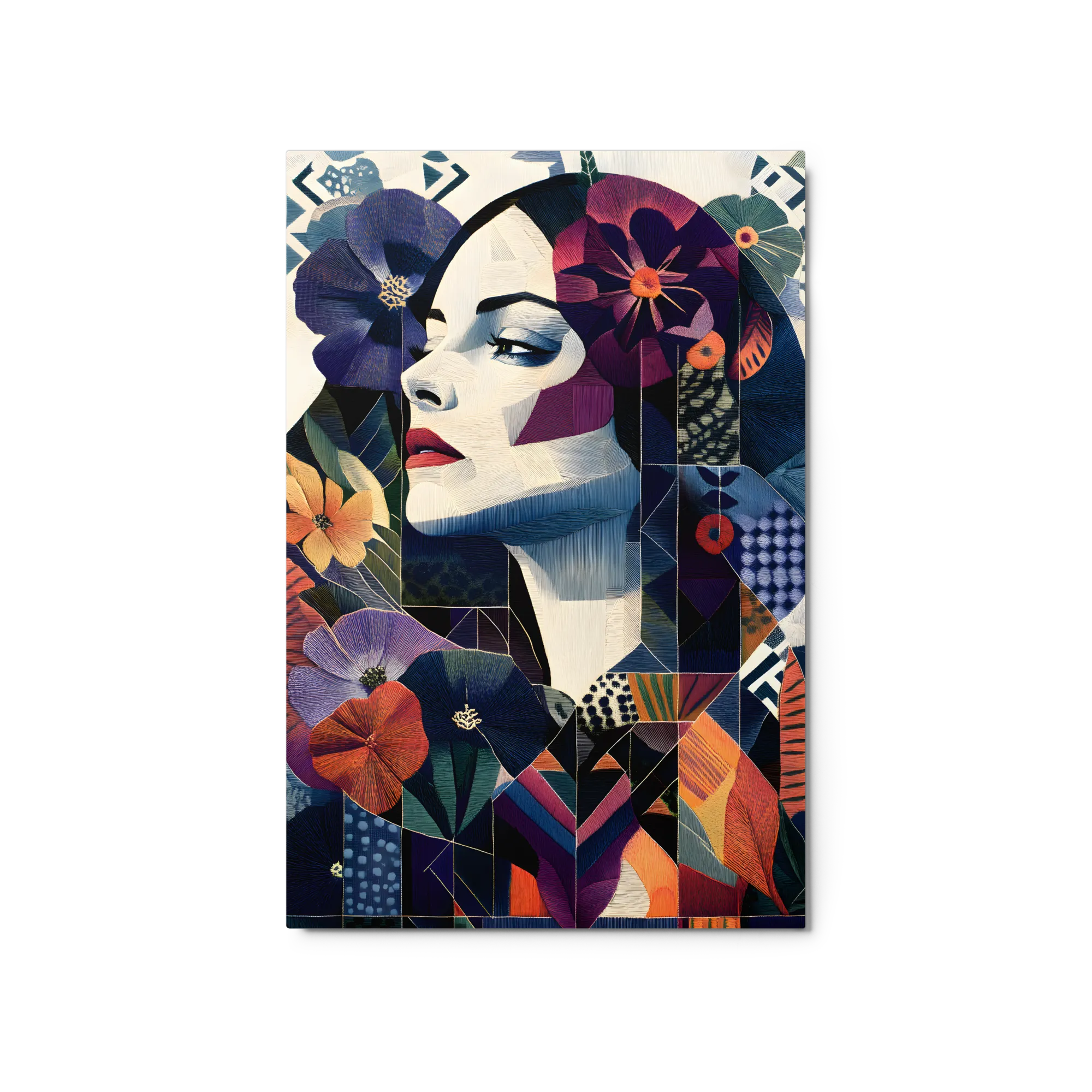 Floral Tapestry Reverie 
 Metal Print | 20″x 30″
