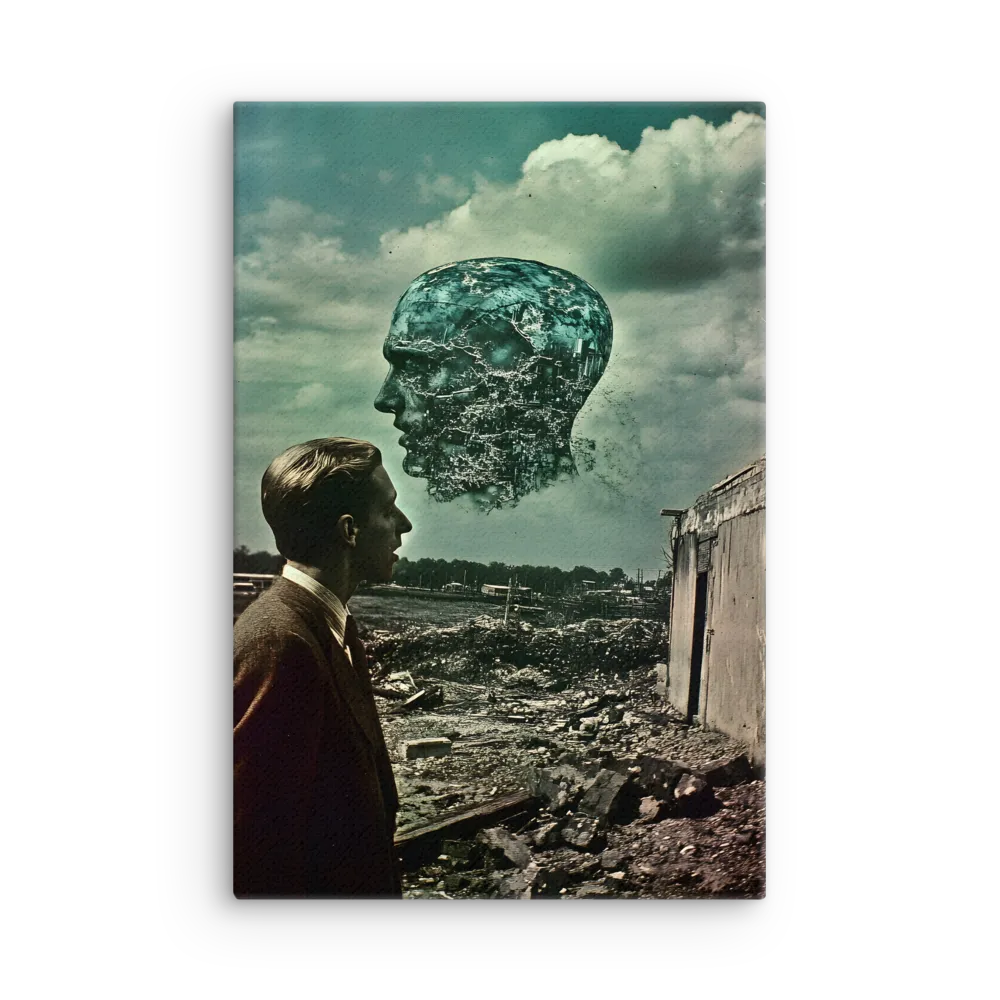 Ethereal Reflections: Identity in a Fragmented World | Thin Canvas | 12″×18″