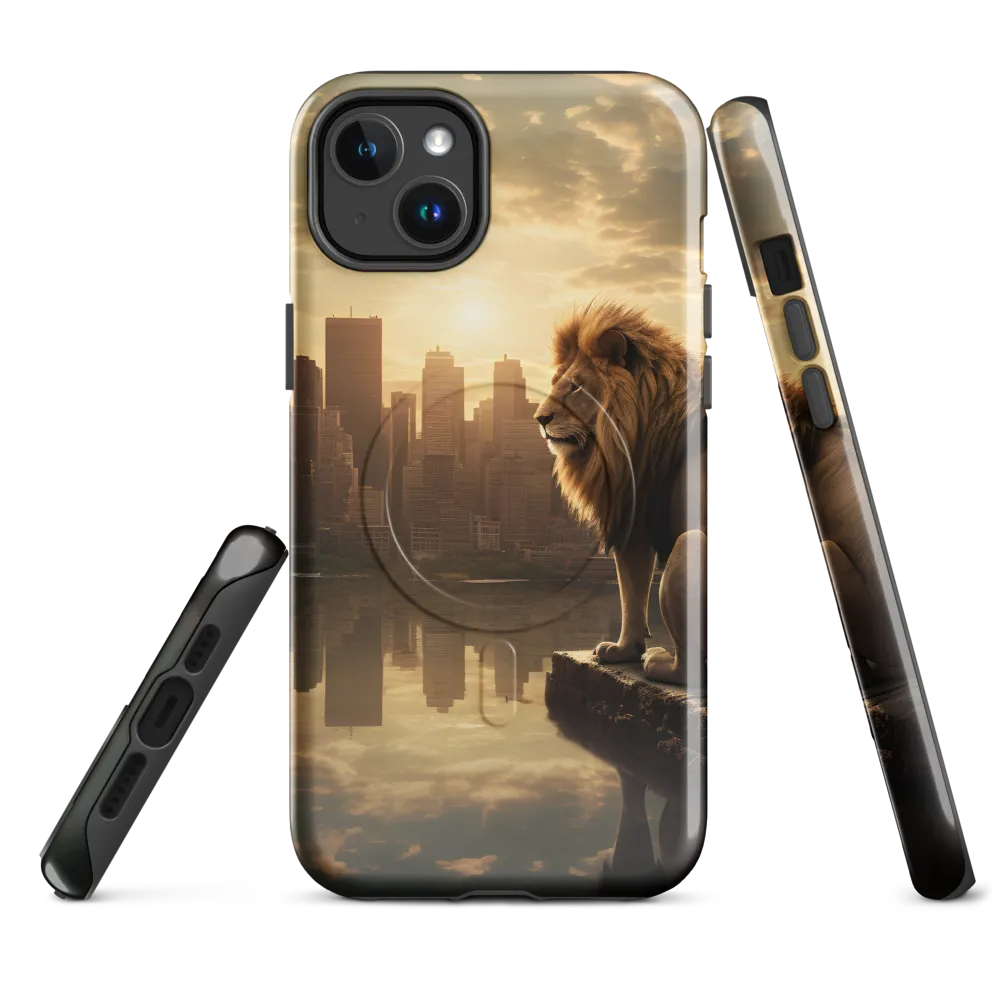 The Lion's Gaze Over the Urban Symphony
