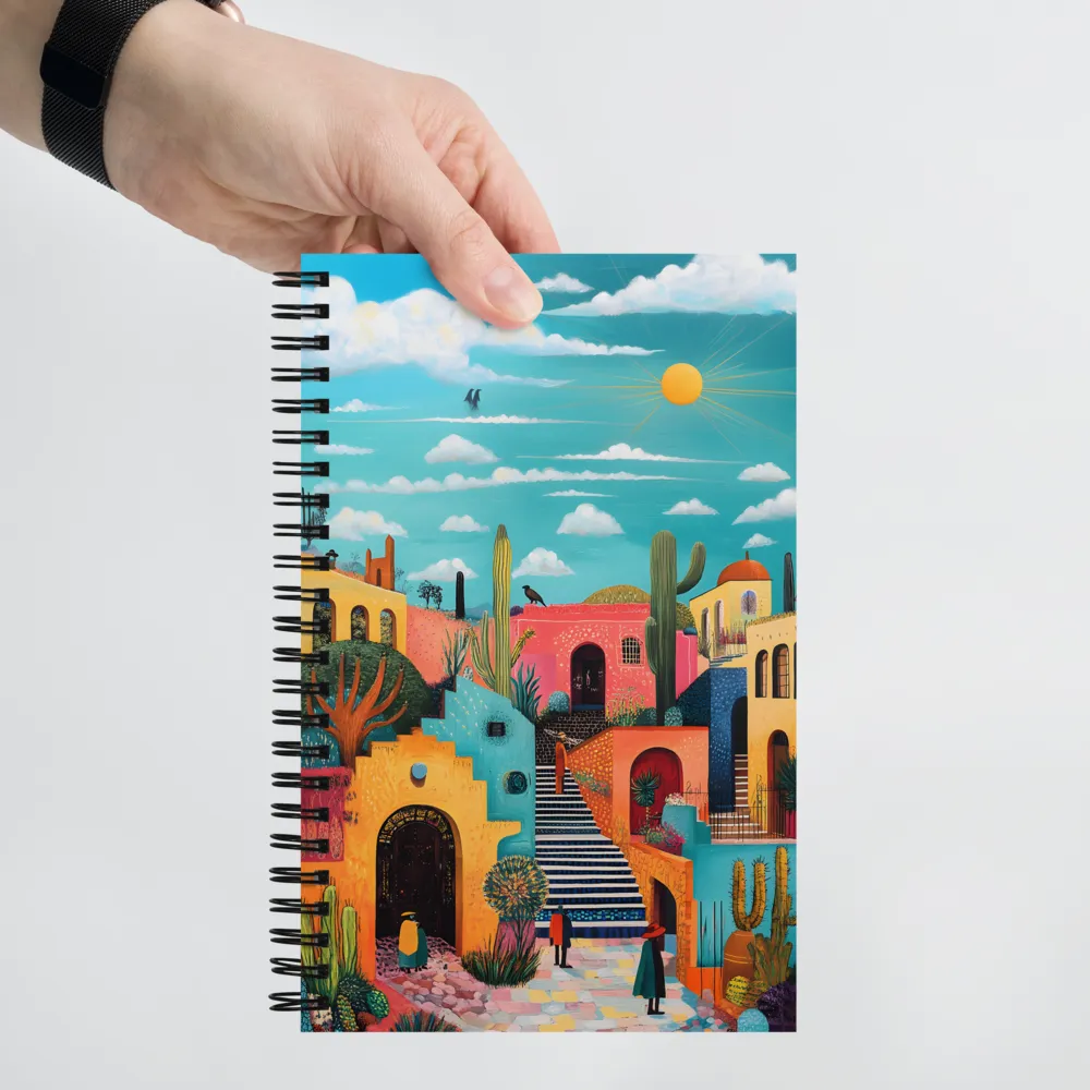 Colorful Architectural Harmony | Spiral Notebook