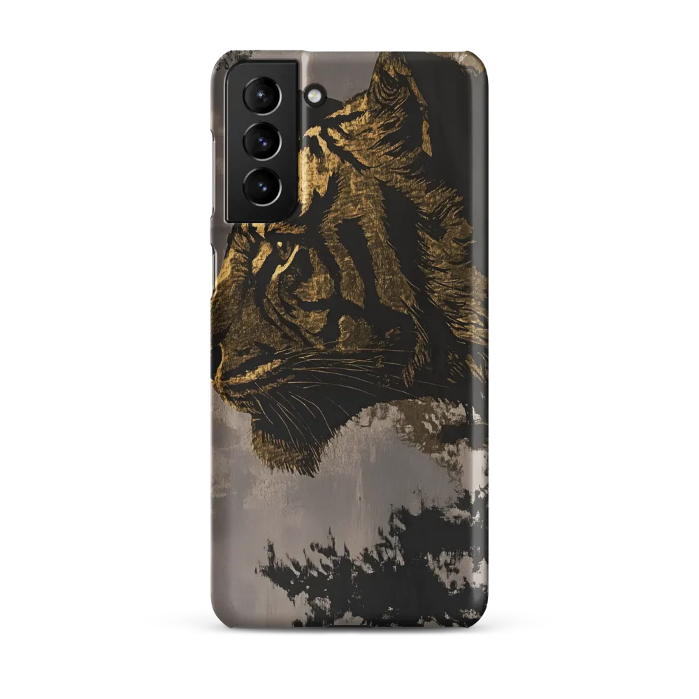 Majestic Silence: The Golden Tiger | Phone Case |  S21 Plus | Snap Case | Matte