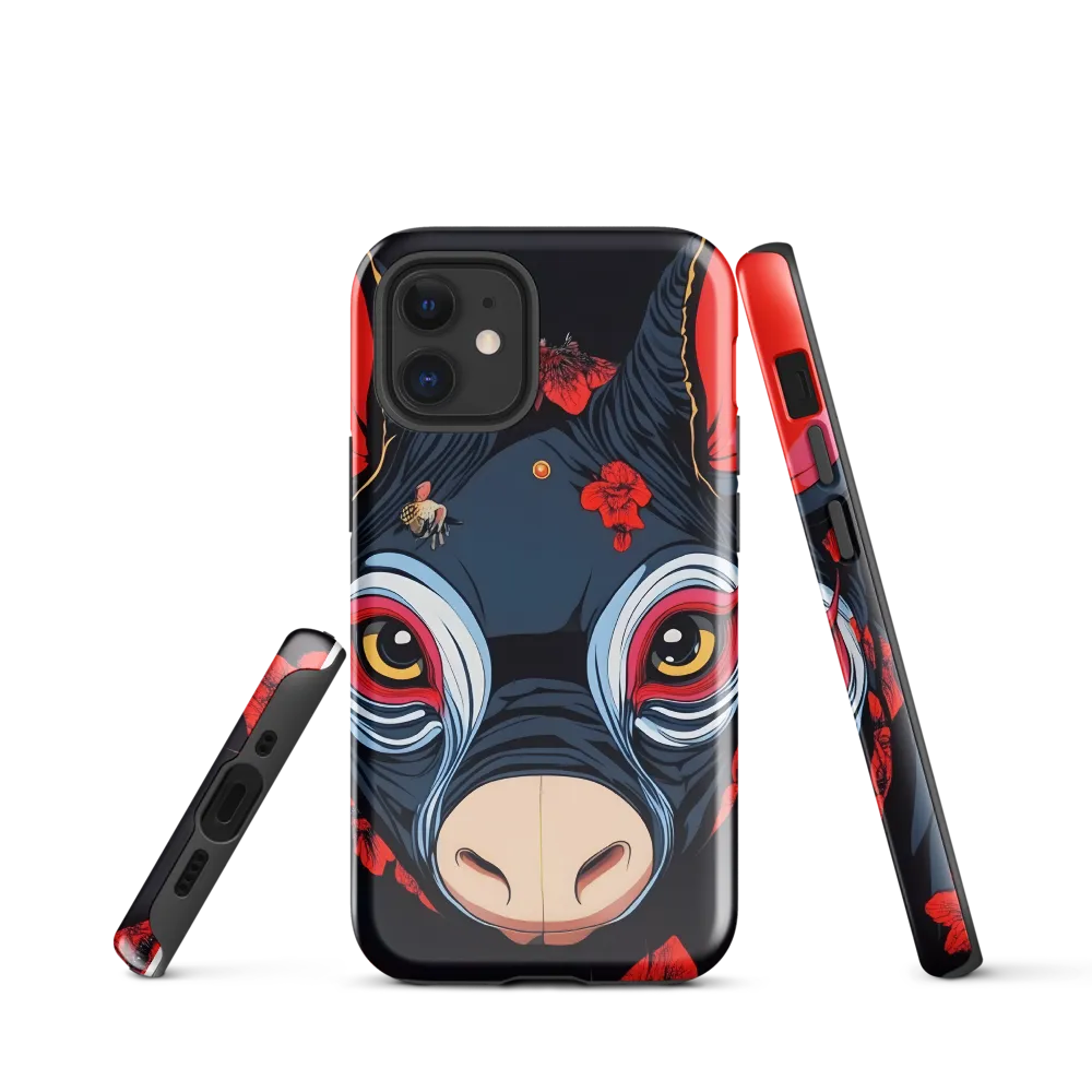 Mystical Bull with Floral Motifs