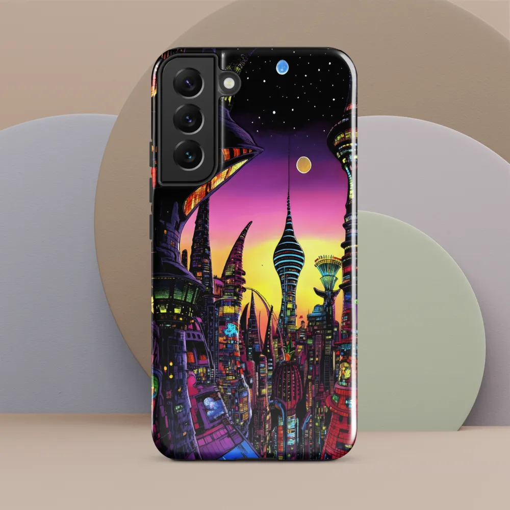 Futuristic Cityscape at Dusk