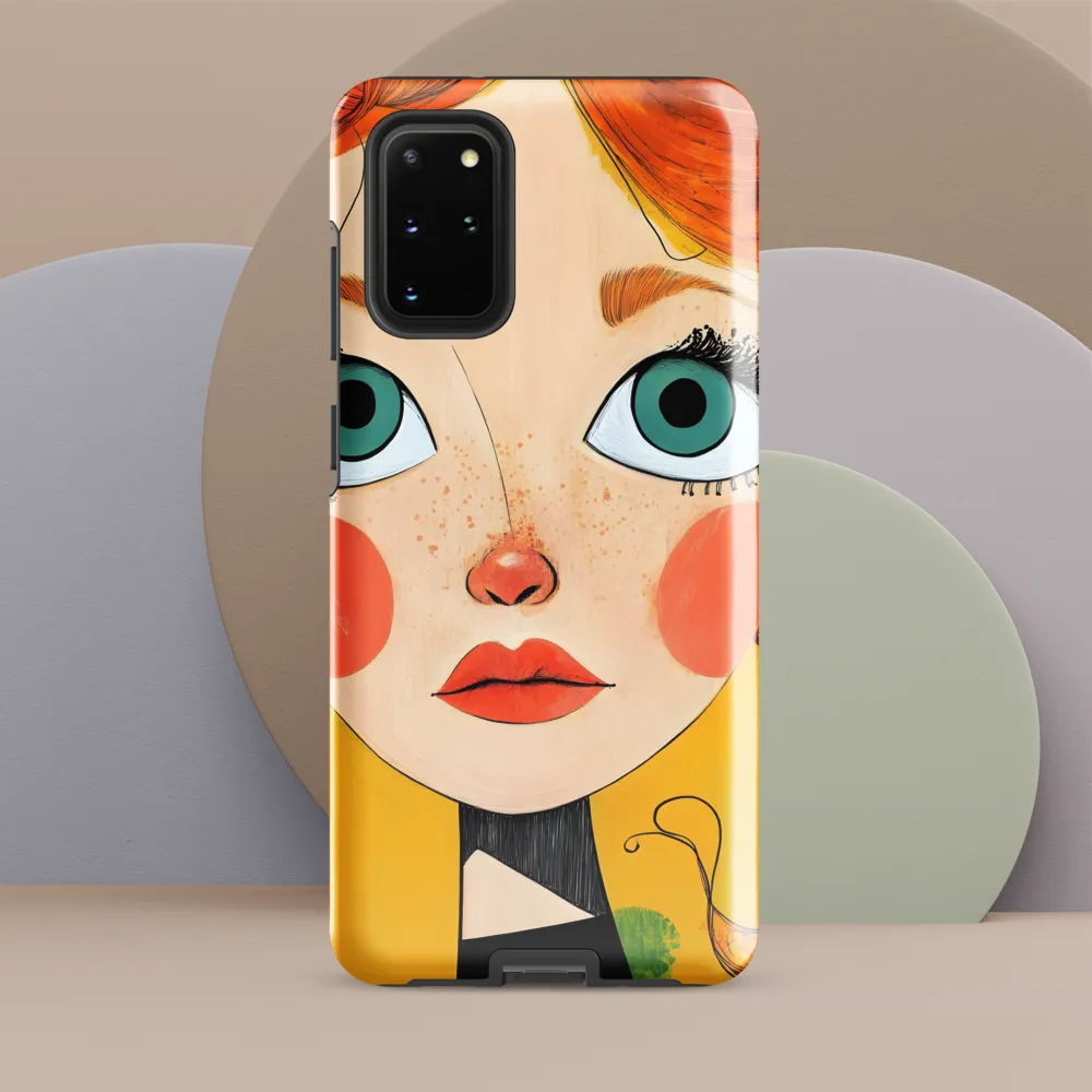 Whimsical Portrait of a Girl | Phone Case |  S20 Plus | Tough Case | Glossy