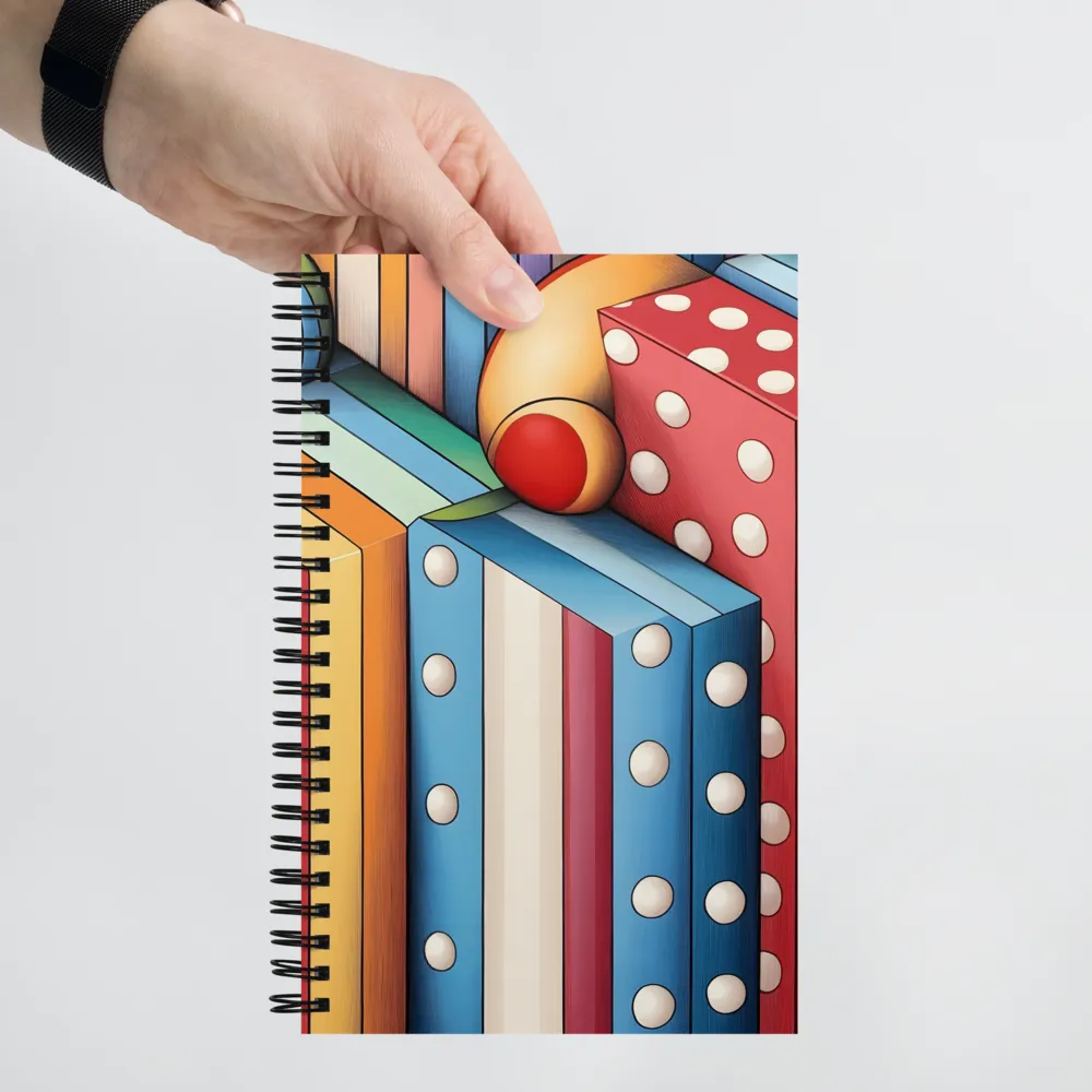 Vivid Geometry: A Playful Arrangement | Spiral Notebook