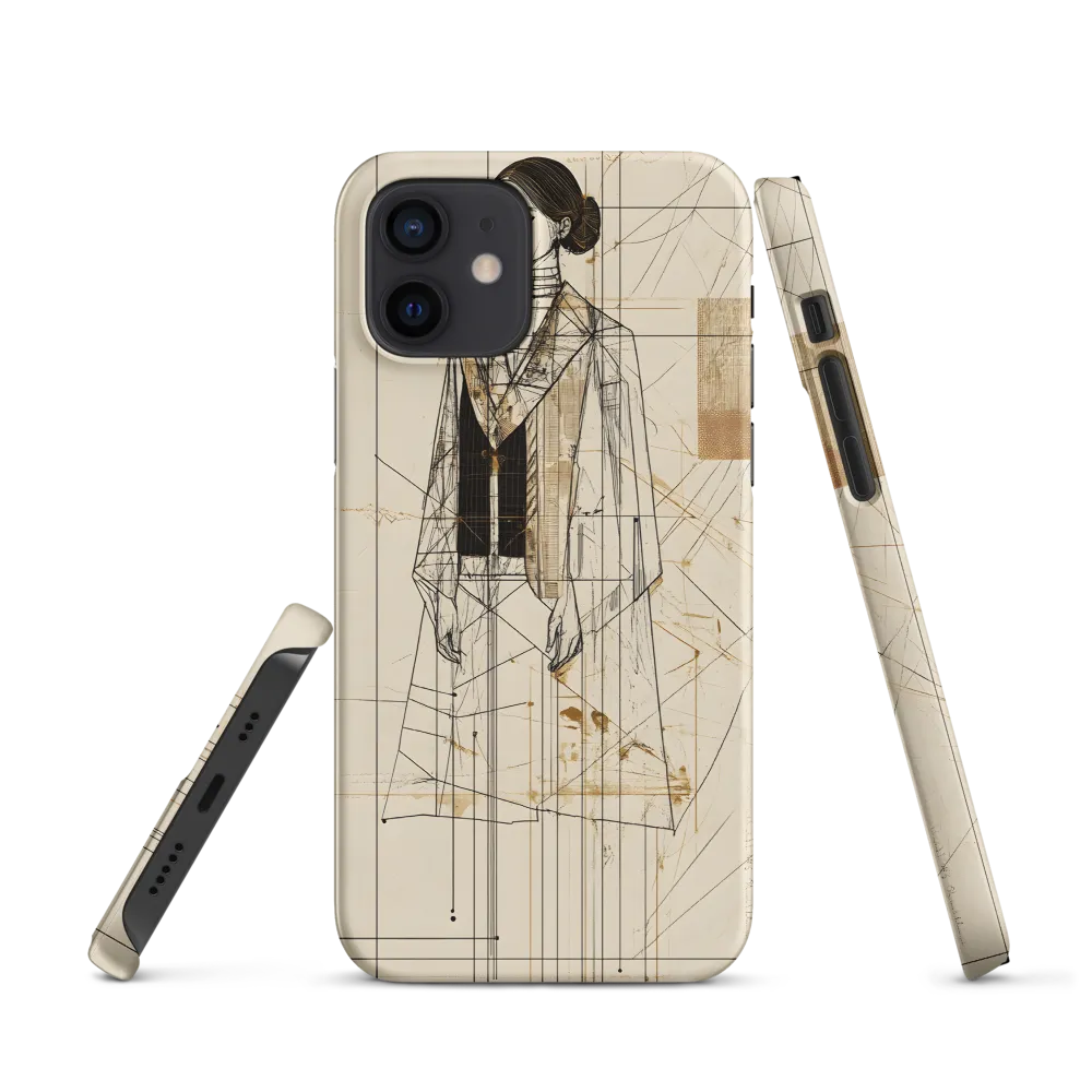 Elegance in Lines | Phone Case |  12 | Snap Case | Matte