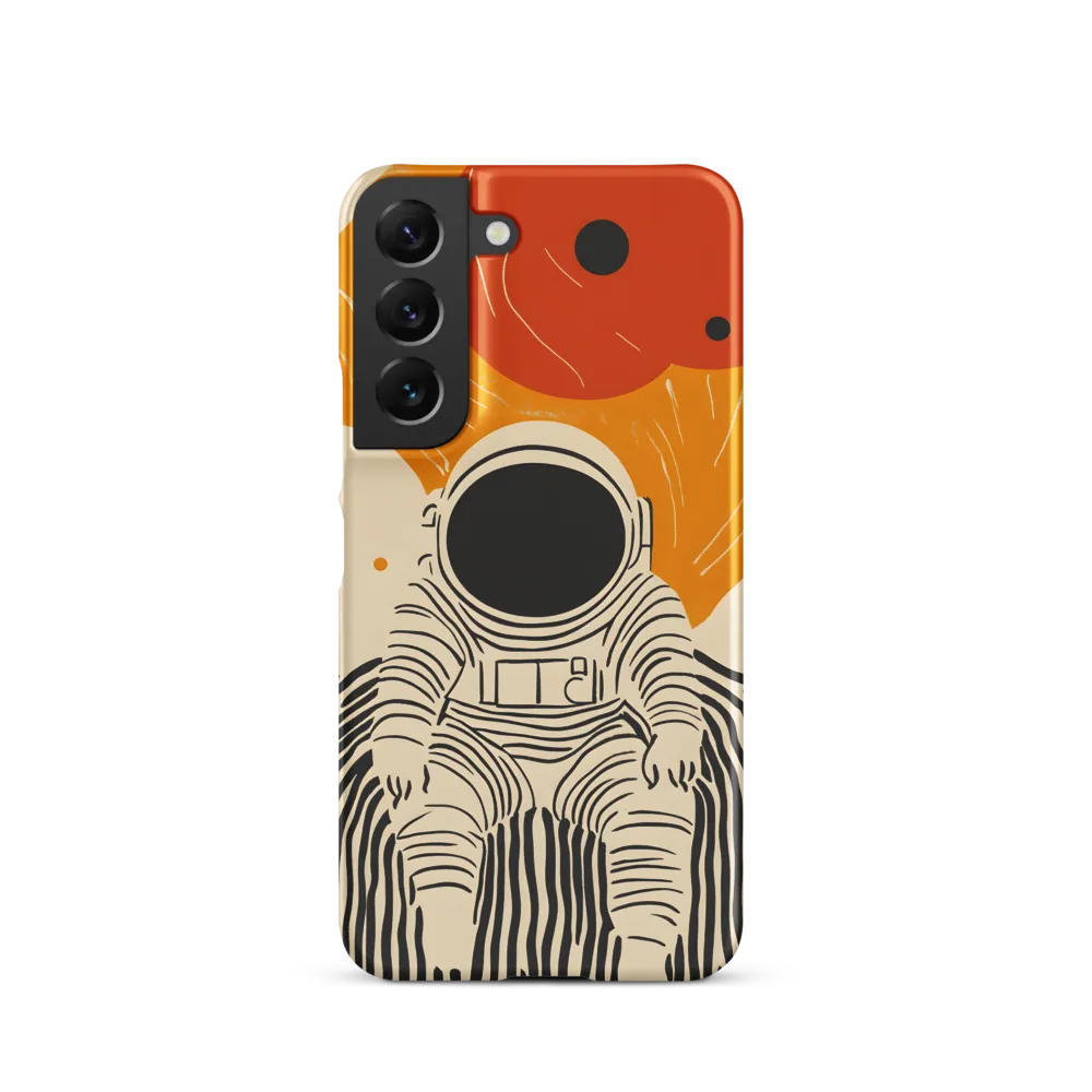 Astronaut in Cosmic Thoughts | Phone Case |  S22 | Snap Case | Matte