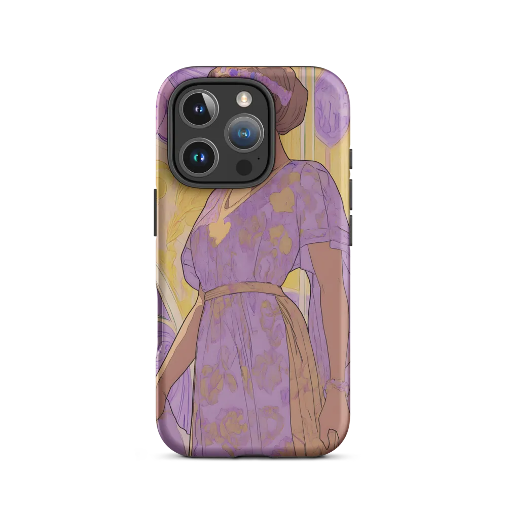 Elegance in Floral Harmony | Phone Case |  16 Pro | Tough Case | Matte