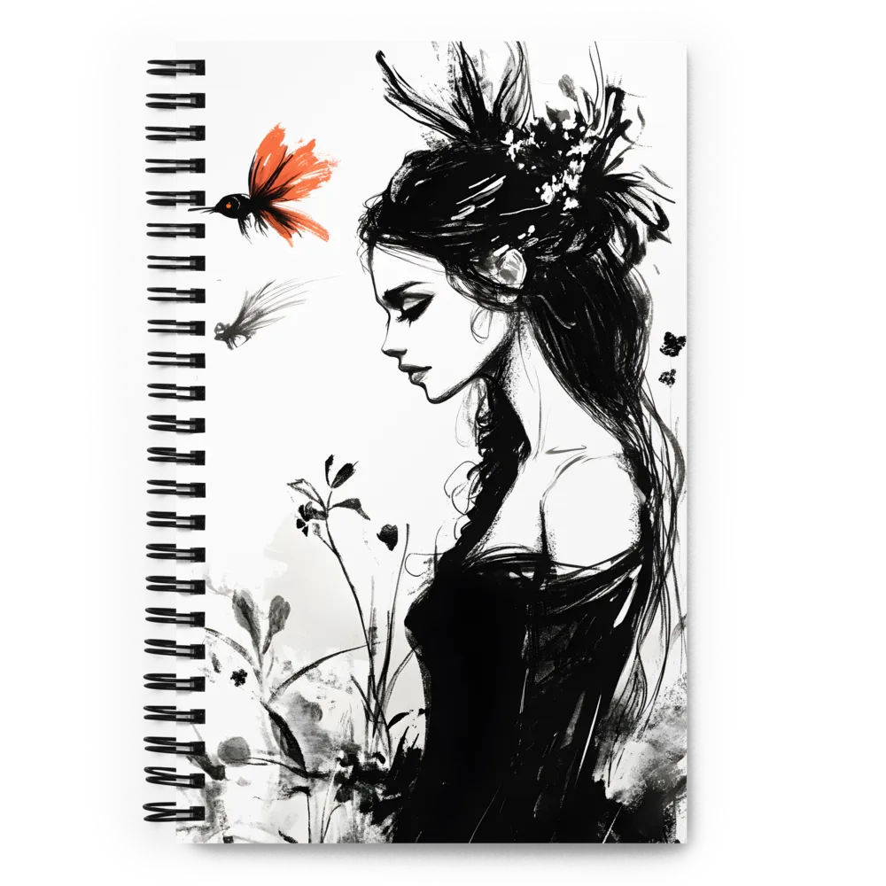 Whispers of Elegance | Spiral Notebook