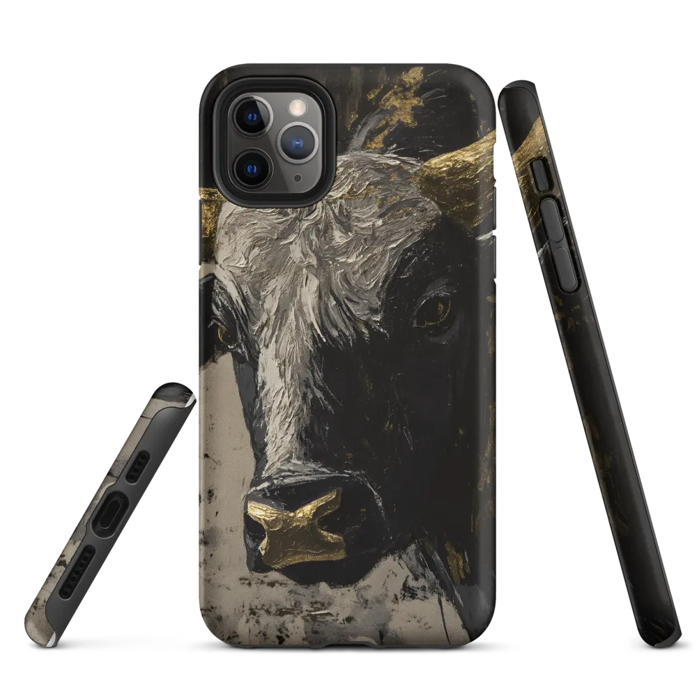 Majestic Bull: The Power in Black and Gold