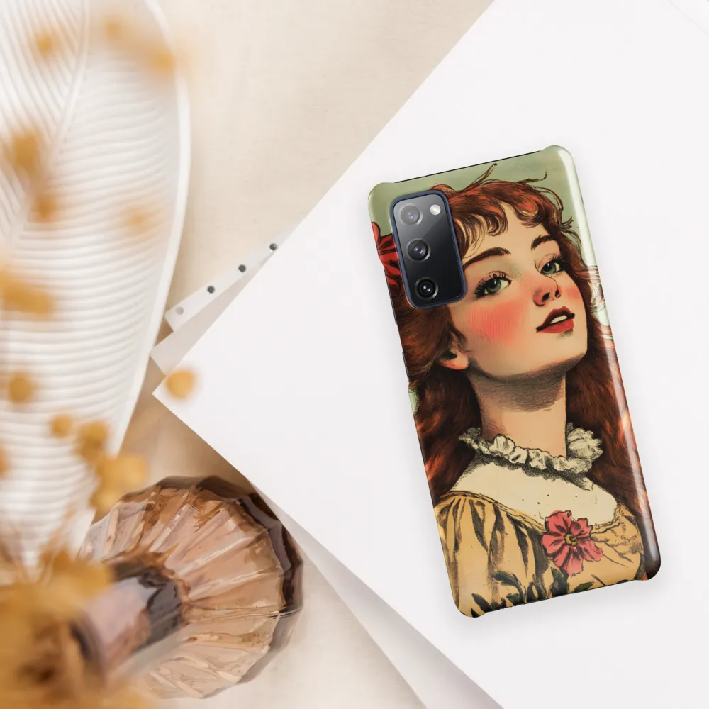 Whimsical Portrait of a Flower-Adorned Girl