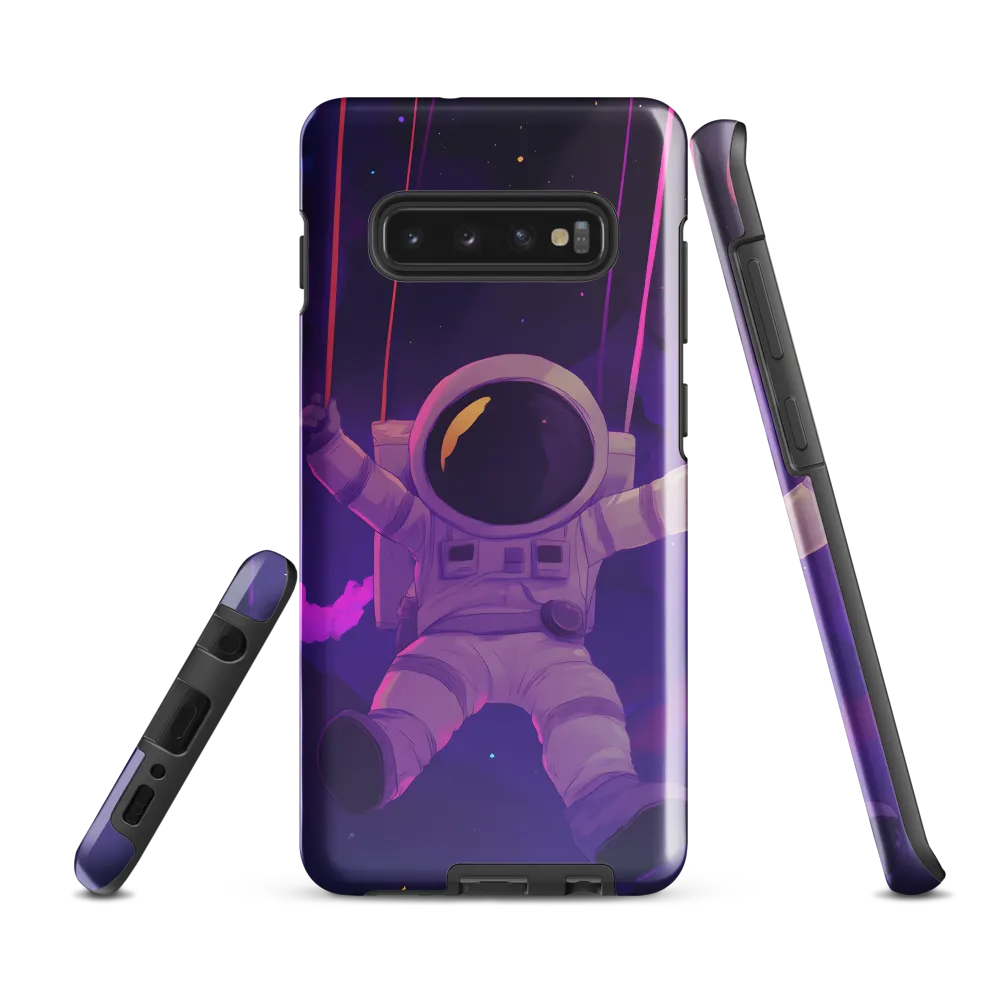 Swinging Through the Cosmos | Phone Case |  S10 Plus | Tough Case | Glossy