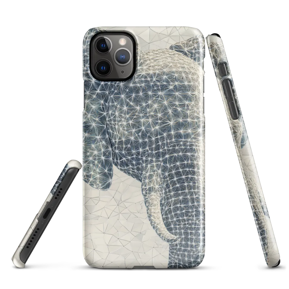 Ethereal Elegance: The Stylized Elephant | Phone Case |  11 Pro Max | Snap Case | Glossy