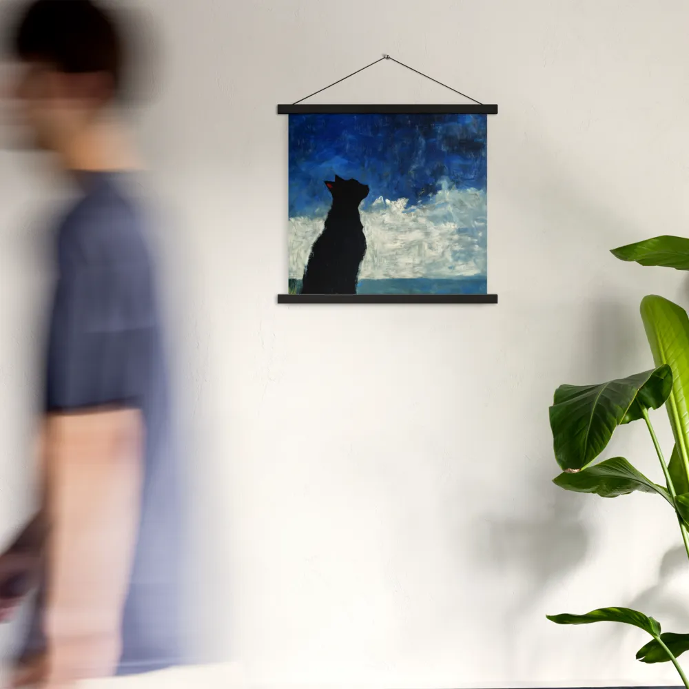 Serenade of the Night | Poster With Black Wood Hanger | 18″×18″