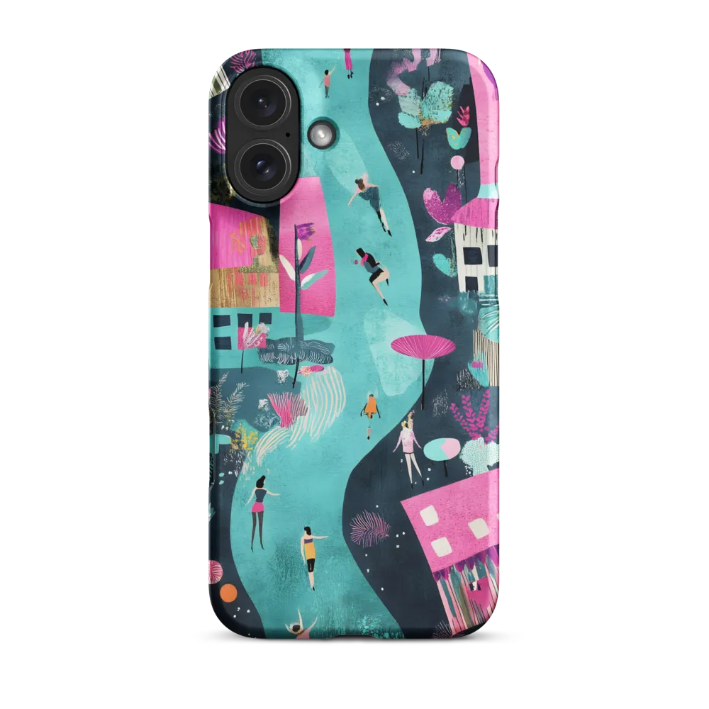 Whimsical Journey Through a Vibrant Landscape | Phone Case |  16 Plus | Snap Case | Matte