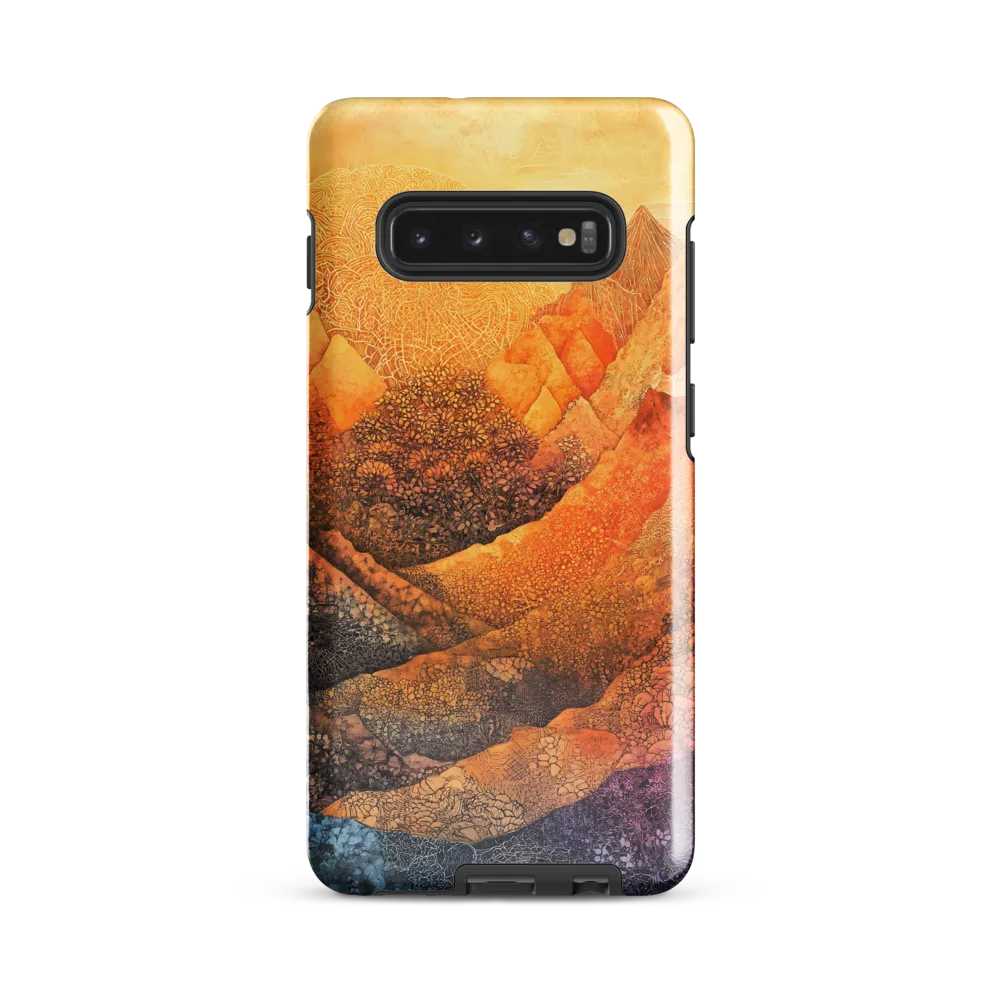 Serene Peaks of Color | Phone Case |  S10 Plus | Tough Case | Glossy