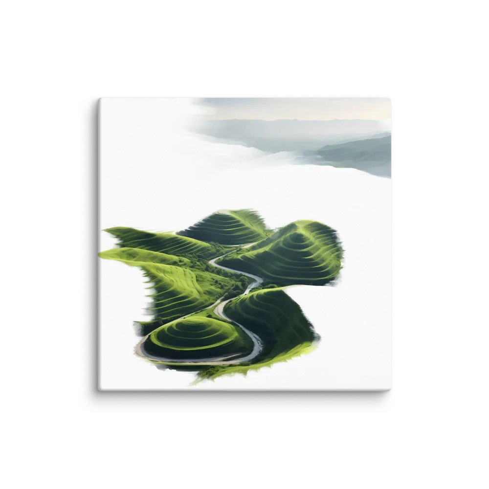 The Serene Undulations of Nature | Canvas | 37″×37″