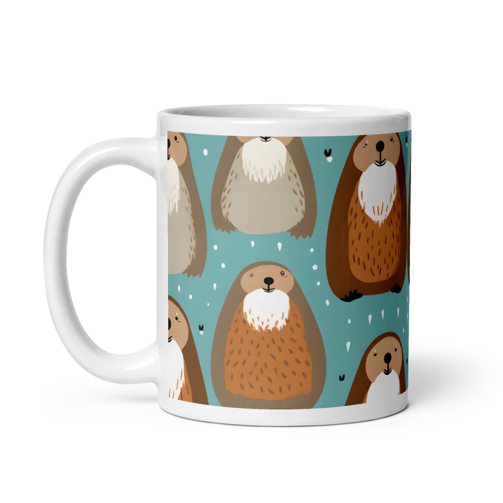 Whimsical Waters: A Celebration of Otters and Seals | Mug with White inside | 11 oz