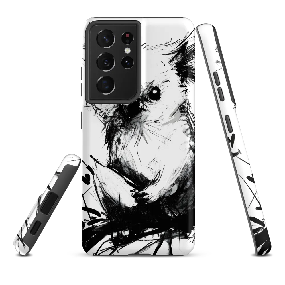 Whimsical Koala in Ink | Phone Case |  S21 Ultra | Tough Case | Matte