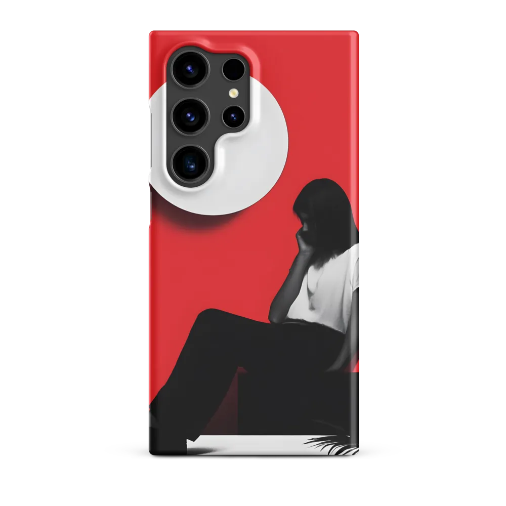 Contemplation in Red | Phone Case |  S24 Ultra | Snap Case | Matte